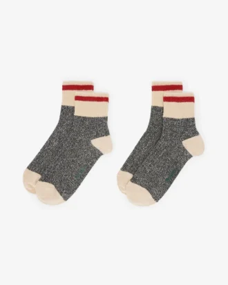 Pack de 2 pares de calcetines tobilleros Classic Cabin para adulto